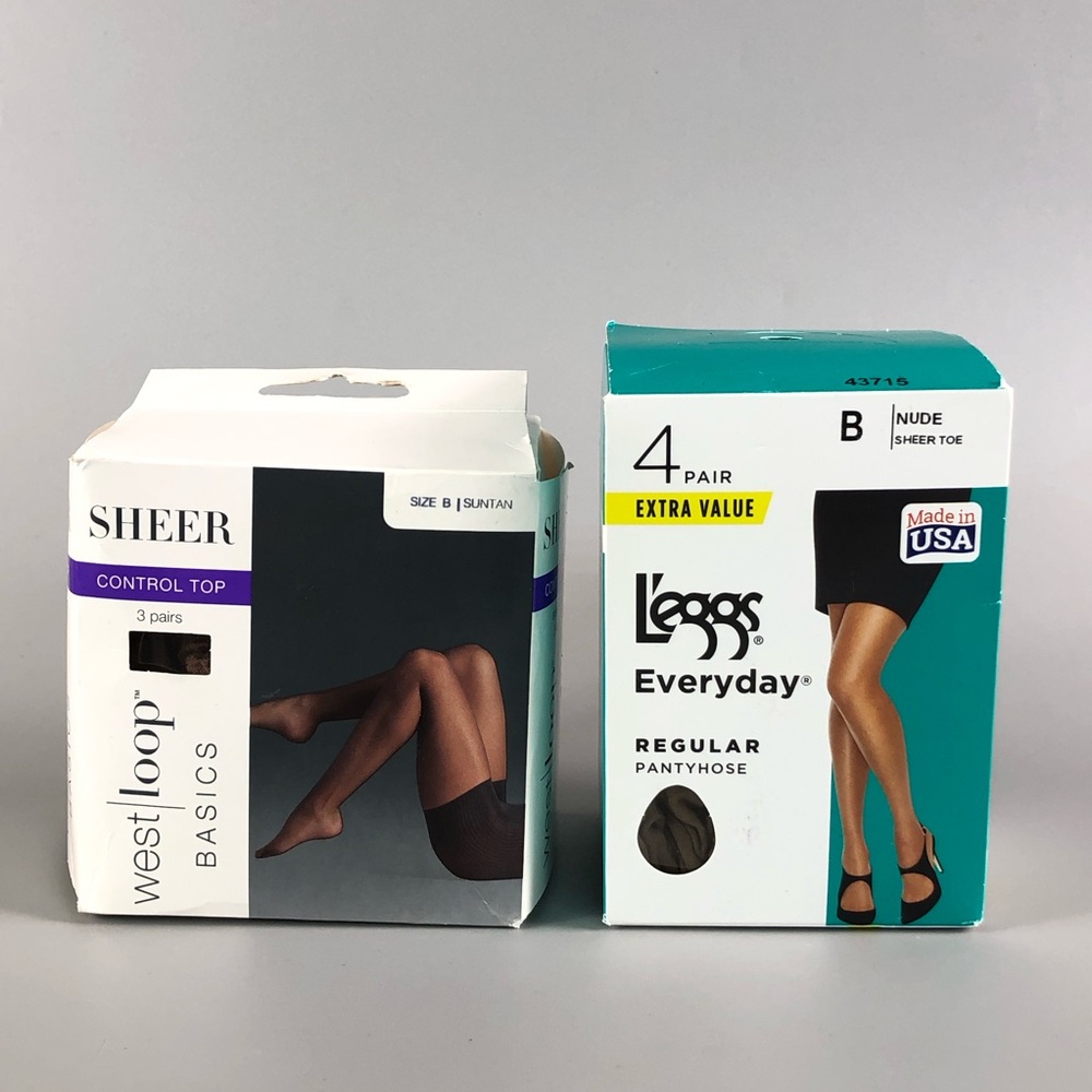 West Loop Basics Sheer Control Top and Leggs Everyday Regular Pantyhose